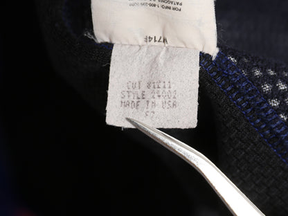 90s USA製 パタゴニア フライヤー ベスト メンズ M / オールド 97年製 フルジップ ハイネック フリース PEF キャプリーン 重ね着 前開き 青