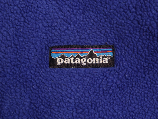 90s USA製 パタゴニア フライヤー ベスト メンズ M / オールド 97年製 フルジップ ハイネック フリース PEF キャプリーン 重ね着 前開き 青