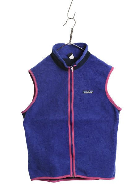 90s USA製 パタゴニア フライヤー ベスト メンズ M / オールド 97年製 フルジップ ハイネック フリース PEF キャプリーン 重ね着 前開き 青