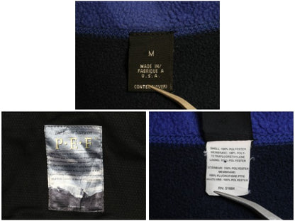 90s USA製 パタゴニア フライヤー ベスト メンズ M / オールド 97年製 フルジップ ハイネック フリース PEF キャプリーン 重ね着 前開き 青