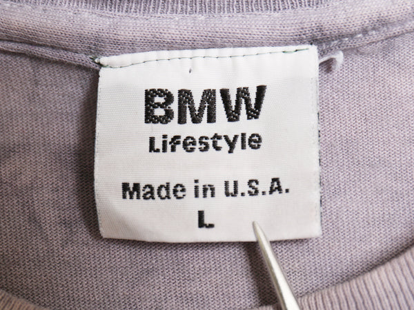 90s USA製 BMW プリント タイダイ Tシャツ メンズ L / オールド 企業 イラスト グラフィック ヘビーウェイト オフィシャル 自動車 当時物