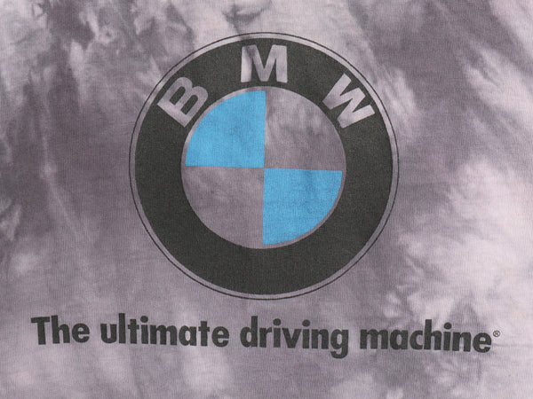 90s USA製 BMW プリント タイダイ Tシャツ メンズ L / オールド 企業 イラスト グラフィック ヘビーウェイト オフィシャル 自動車 当時物