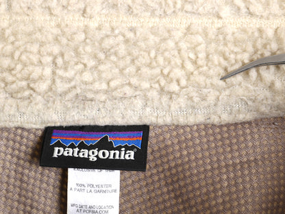 パタゴニア クラシック レトロX フリース ジャケット メンズ L / 14年製 フルジップ アウトドア ボア パイル ツートン ブルゾン ナチュラル