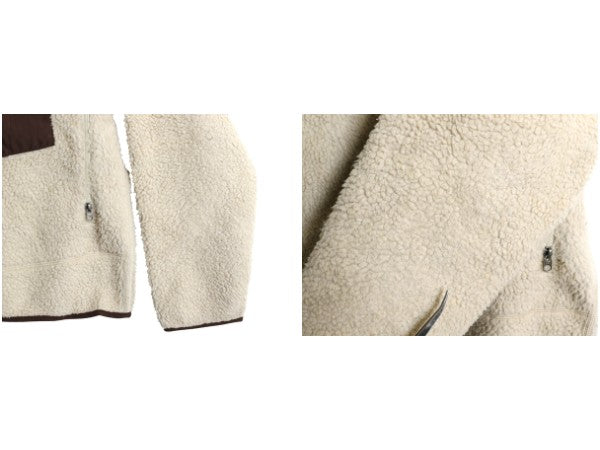 パタゴニア クラシック レトロX フリース ジャケット メンズ L / 14年製 フルジップ アウトドア ボア パイル ツートン ブルゾン ナチュラル