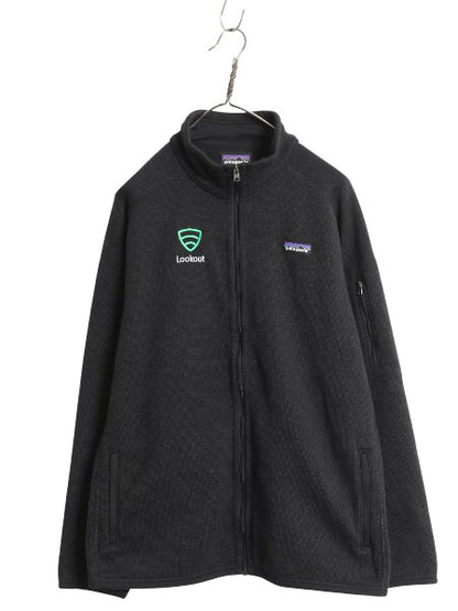 パタゴニア ベターセーター ジャケット レディース XL / 18年製 裏起毛 フリース セーター フルジップ ハイネック 企業物 大きいサイズ 黒