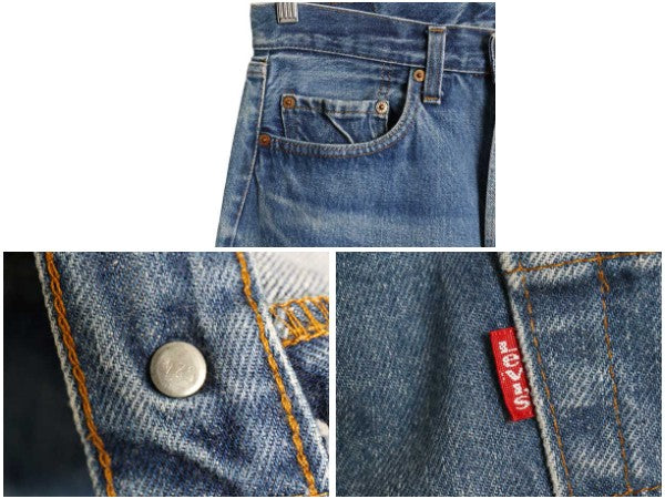80s USA製 ★ リーバイス 501 赤耳 デニム パンツ メンズ 32 34 ヴィンテージ セルビッジ 内股シングル ヒゲ ジーパン ジーンズ ストレート