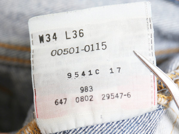 00s リーバイス 501 デニム パンツ メンズ 34 36 古着 オールド ジーンズ ジーパン ストレート ボタンフライ 赤タブ 5ポケット アタリ ヒゲ