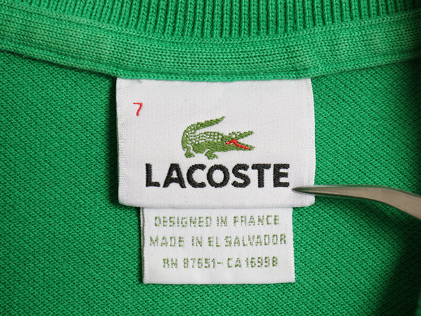 フランス企画 ラコステ 鹿の子 半袖 ポロシャツ 7 メンズ XXL / 半袖シャツ ボックス コットン カットソー トップス きれいめ 大きいサイズ