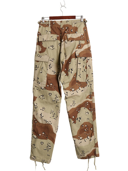 90s US ARMY 米軍実物 デザート カモ カーゴ パンツ SMALL LONG / オールド 90年製 BDU 6C チョコチップ 迷彩柄 ボトムス ミリタリー 軍物 