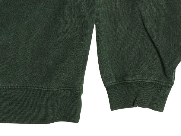 エルエルビーン ロゴ 刺繍 スウェット メンズ XL / アウトドア トレーナー クルーネック 裏起毛 前V ヘビーウェイト 大きいサイズ グリーン