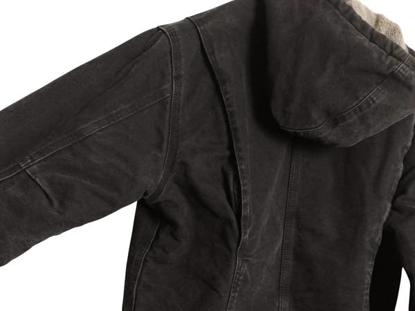 US企画 カーハート ダック シエラ ジャケット レディース S 古着 裏 ボア パイル フリース フルジップ ブルゾン アクティブ 廃盤 黒 ワーク