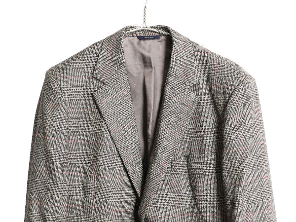 イタリア製 ブルックスブラザーズ ロロピアーナ テーラード ジャケット メンズ XL ブレザー メリノ ウール チェック トラッド 大きいサイズ