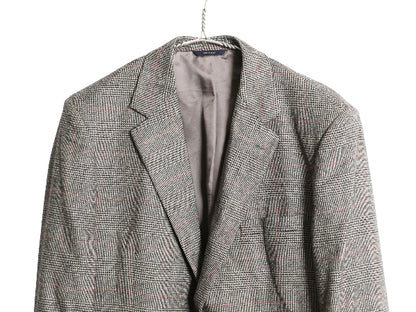 イタリア製 ブルックスブラザーズ ロロピアーナ テーラード ジャケット メンズ XL ブレザー メリノ ウール チェック トラッド 大きいサイズ