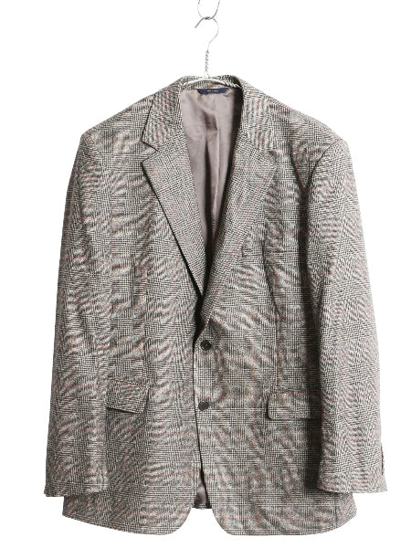 イタリア製 ブルックスブラザーズ ロロピアーナ テーラード ジャケット メンズ XL ブレザー メリノ ウール チェック トラッド 大きいサイズ