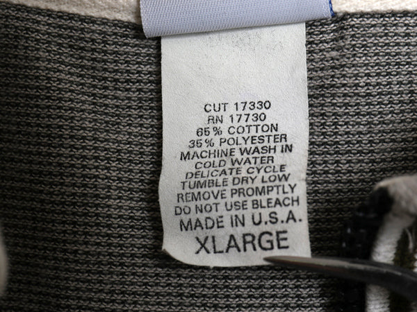90s 00s USA製 ☆ UTILITY フルジップ 半袖 シャツ メンズ XL 小さめ L 程 古着 オールド カノコ ポロシャツ 襟付き ストレッチ 前開き Y2K