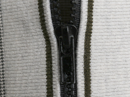 90s 00s USA製 ☆ UTILITY フルジップ 半袖 シャツ メンズ XL 小さめ L 程 古着 オールド カノコ ポロシャツ 襟付き ストレッチ 前開き Y2K