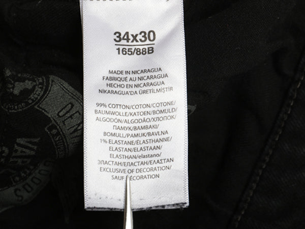 ポロ ラルフローレン ブラック デニム パンツ メンズ 実寸 36 30 / ヴィンテージ モデル ジーンズ ジーパン スリム ストレート ストレッチ