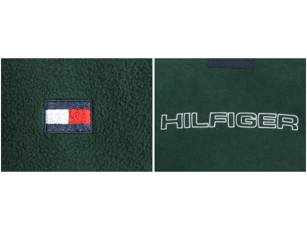 90s トミーヒルフィガー リバーシブル セーリング ジャケット メンズ L 古着 オールド ナイロン フリース フルジップ ブルゾン ジャンパー