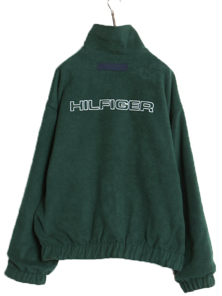 90s トミーヒルフィガー リバーシブル セーリング ジャケット メンズ L 古着 オールド ナイロン フリース フルジップ ブルゾン ジャンパー