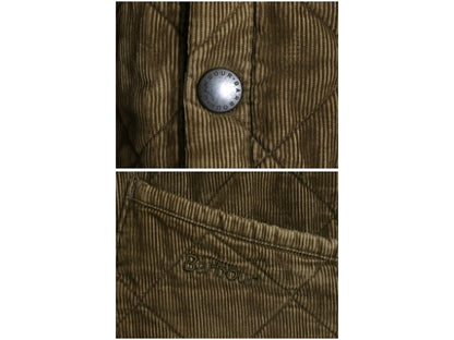 00s バブアー コーデュロイ リッズデイル ジャケット メンズ XXL / 細畝 ハーフ コート 中綿 キルティング チェック ライナー 大きいサイズ