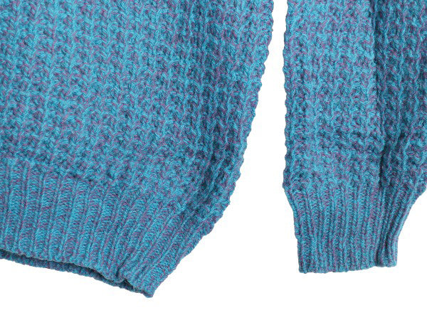 80s ウールリッチ ショールカラー ニット セーター レディース L 紺タグ ヴィンテージ アウトドア ウール リブ編み チャンキー ローゲージ