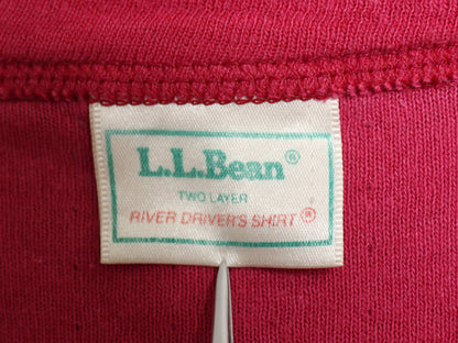80s USA製 エルエルビーン ヘンリーネック 長袖 Tシャツ メンズ XL 程 古着 ヴィンテージ ロンT アンダーシャツ ロングスリーブ 2レイヤー