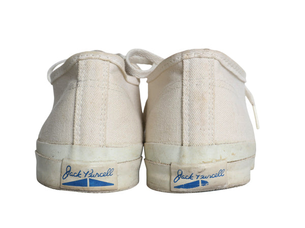 90s USA製 ★ コンバース ジャックパーセル 10 28.5cm アメリカ製 90年代 オールド Converse Jack Purcell スニーカー ヒゲ スマイル 白 靴