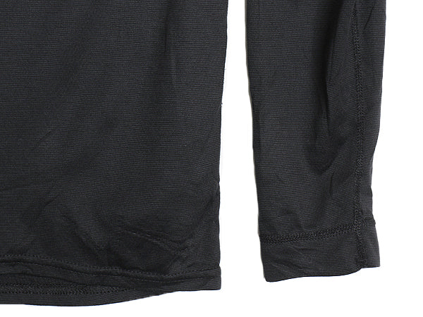 00s USA製 パタゴニア キャプリーン 長袖 Tシャツ メンズ L 古着 00年製 オールド アウトドア ストレッチ アンダーシャツ ロンT  無地 黒