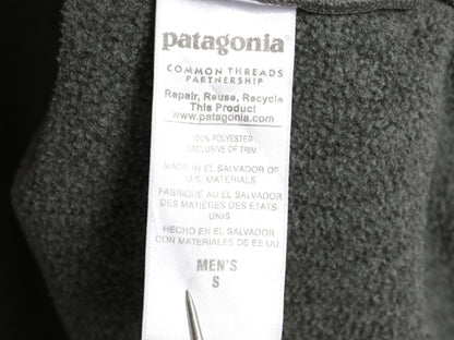 パタゴニア ライトウェイト シンチラ スナップT フリース ベスト メンズ S / 15年製 前開き 重ね着 アウトドア ハイネック フルジップ 濃灰