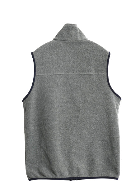 パタゴニア ライトウェイト シンチラ スナップT フリース ベスト メンズ S / 15年製 前開き 重ね着 アウトドア ハイネック フルジップ 濃灰