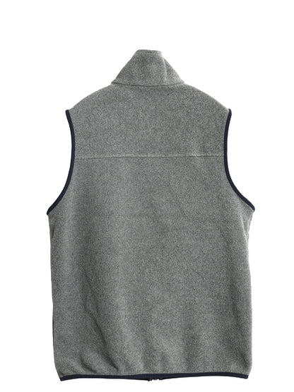 パタゴニア ライトウェイト シンチラ スナップT フリース ベスト メンズ S / 15年製 前開き 重ね着 アウトドア ハイネック フルジップ 濃灰