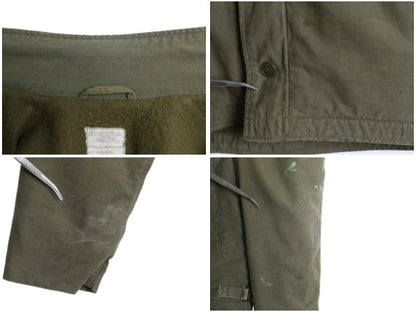 80s ★ 米軍実物 USN ネイビー A-2 デッキ ジャケット メンズ M 程 89年製 ヴィンテージ NAVY ミリタリー 軍物 裏ボア ブルゾン ステンシル