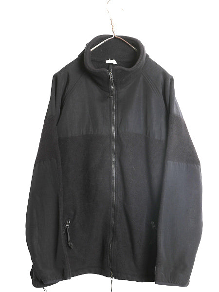 00s 米軍実物 ECWCS GEN2 フルジップ フリース ジャケット メンズ L 01年製 オールド ミリタリー アーミー ブルゾン 軍物 黒 ポーラテック