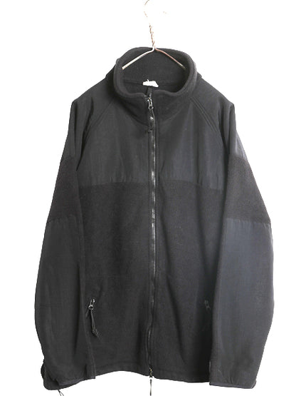 00s 米軍実物 ECWCS GEN2 フルジップ フリース ジャケット メンズ L 01年製 オールド ミリタリー アーミー ブルゾン 軍物 黒 ポーラテック