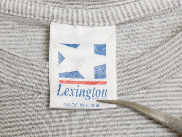 90s USA製 LEXINGTON ボーダー 半袖 Tシャツ メンズ XL / オールド ヘビーウェイト コットン トップス ツートン 大きいサイズ カットソー　
