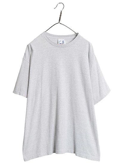 90s USA製 LEXINGTON ボーダー 半袖 Tシャツ メンズ XL / オールド ヘビーウェイト コットン トップス ツートン 大きいサイズ カットソー　