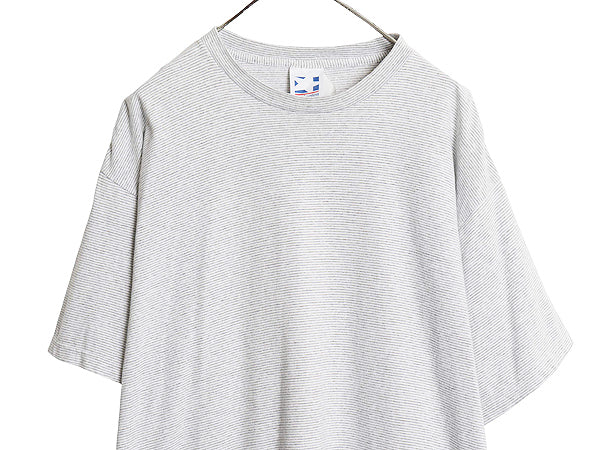 90s USA製 LEXINGTON ボーダー 半袖 Tシャツ メンズ XL / オールド ヘビーウェイト コットン トップス ツートン 大きいサイズ カットソー　