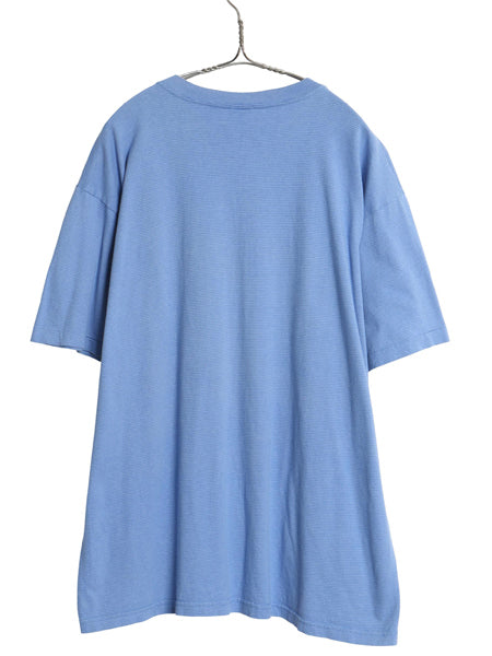90s USA製 ワーナー キャラクター プリント Tシャツ メンズ レディース XL オールド ボーダー イラスト シングルステッチ 大きいサイズ 青