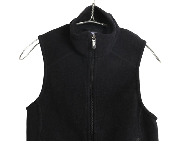 パタゴニア シンチラ フリース ベスト レディース XS / 07年製 アウトドア ハイネック フルジップ ノースリーブ 前開き 重ね着 シンプル 黒