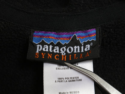 パタゴニア シンチラ フリース ベスト レディース XS / 07年製 アウトドア ハイネック フルジップ ノースリーブ 前開き 重ね着 シンプル 黒