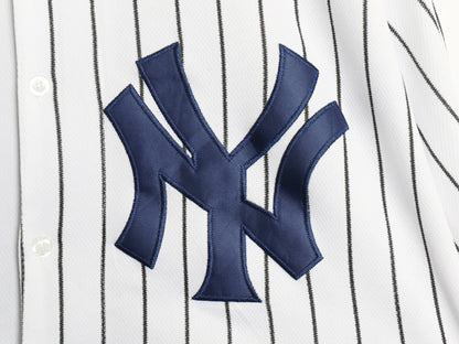 ヤンキース ベースボール シャツ メンズ XL / MLB オフィシャル マジェスティック 大リーグ ユニフォーム 大きいサイズ 半袖シャツ 重ね着