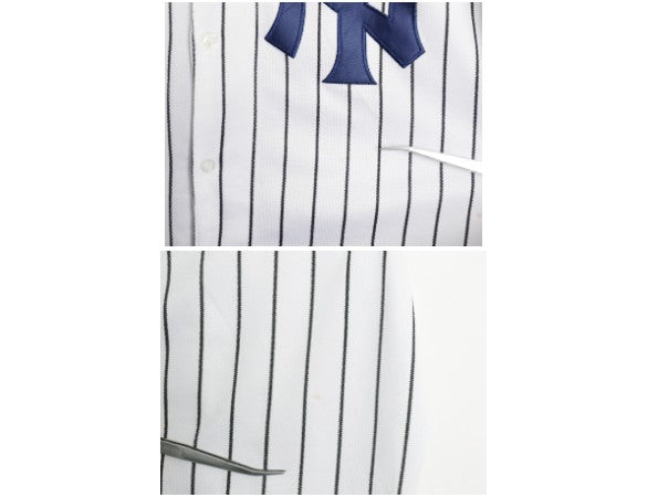 ヤンキース ベースボール シャツ メンズ XL / MLB オフィシャル マジェスティック 大リーグ ユニフォーム 大きいサイズ 半袖シャツ 重ね着