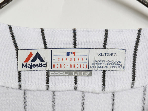 ヤンキース ベースボール シャツ メンズ XL / MLB オフィシャル マジェスティック 大リーグ ユニフォーム 大きいサイズ 半袖シャツ 重ね着