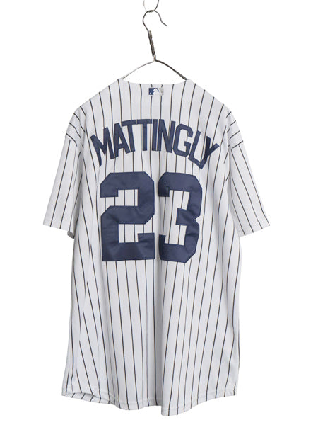 ヤンキース ベースボール シャツ メンズ XL / MLB オフィシャル マジェスティック 大リーグ ユニフォーム 大きいサイズ 半袖シャツ 重ね着