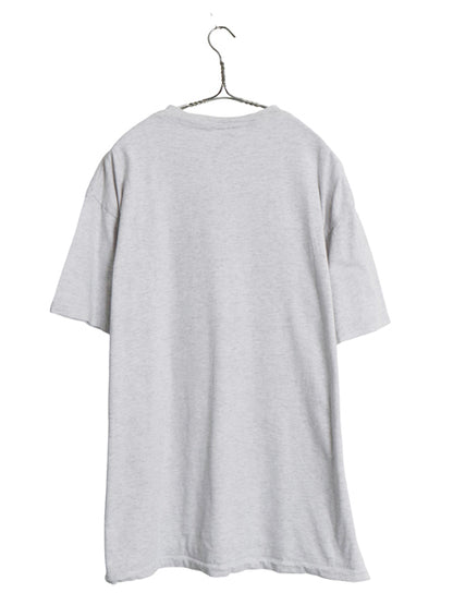 90s USA製 ジョーク メッセージ プリント 半袖 Tシャツ メンズ XL 古着 オールド カットソー シングルステッチ 大きいサイズ デルタ グレー
