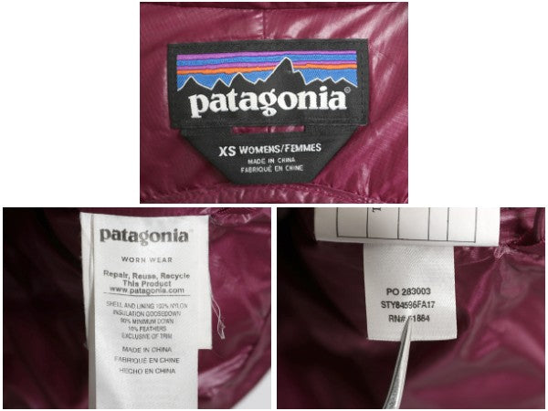 パタゴニア フィッツロイ ダウン ジャケット レディース XS / 古着 17年製 アウトドア 800フィル ナイロン ジャンパー アウター パッカブル