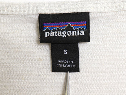 パタゴニア 無地 半袖 Tシャツ レディース S / 19年製 アウトドア カットソー 麻 ヘンプ オーガニック コットン ジャージ 織柄 ボーダー  