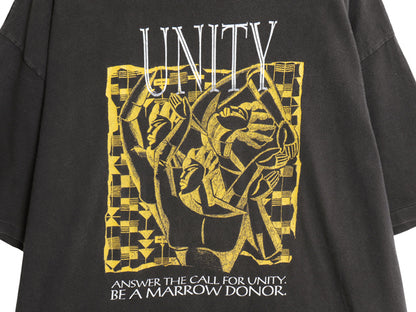 90s USA製 ★ アート イラスト プリント Tシャツ メンズ XL オールド シングルステッチ グラフィック 芸術 ヘビーウェイト 大きいサイズ 黒