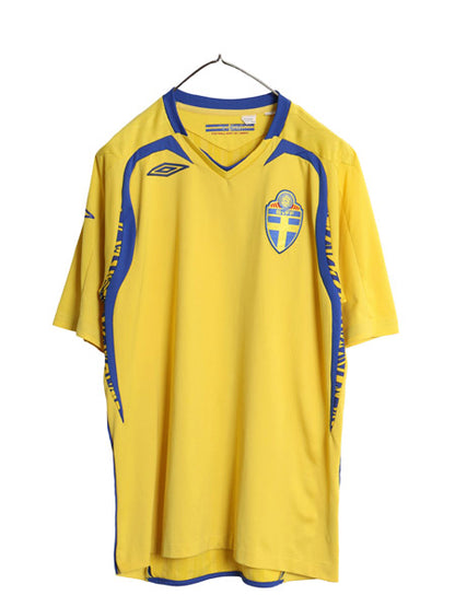 アンブロ スウェーデン 代表 サッカー ユニフォーム メンズ L  正規品 2008 ユーロ モデル 当時物 レプリカ オフィシャル Tシャツ ジャージ