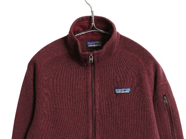 パタゴニア ベターセーター ジャケット レディース M 古着 20年製 アウトドア 裏起毛 フリース セーター フルジップ ブルゾン バーガンディ